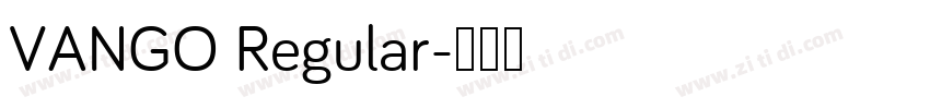 VANGO Regular字体转换